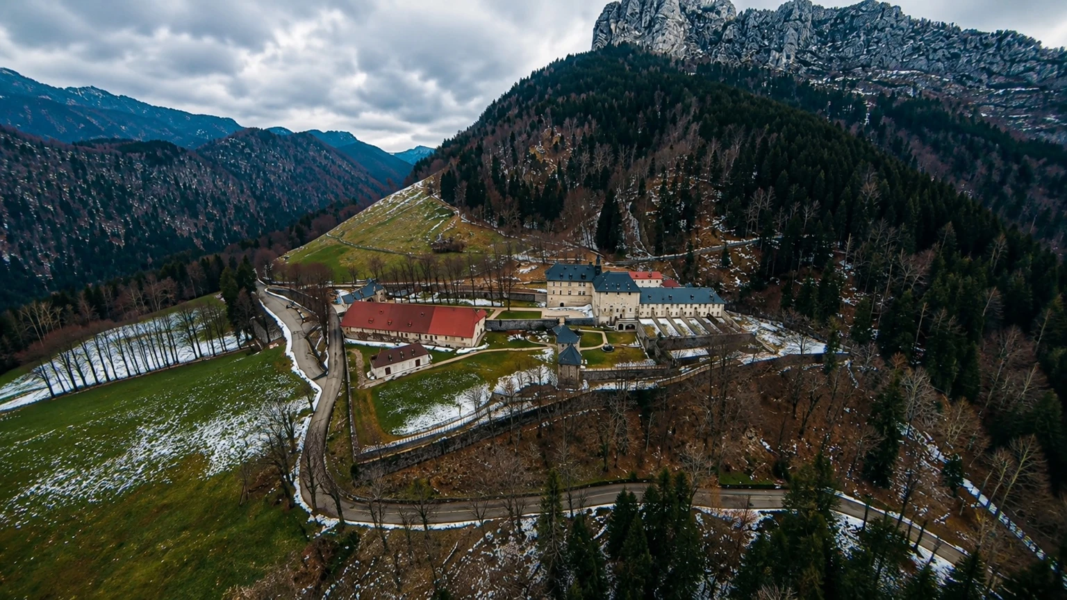 Musée de la Grande Chartreuse vu par drone